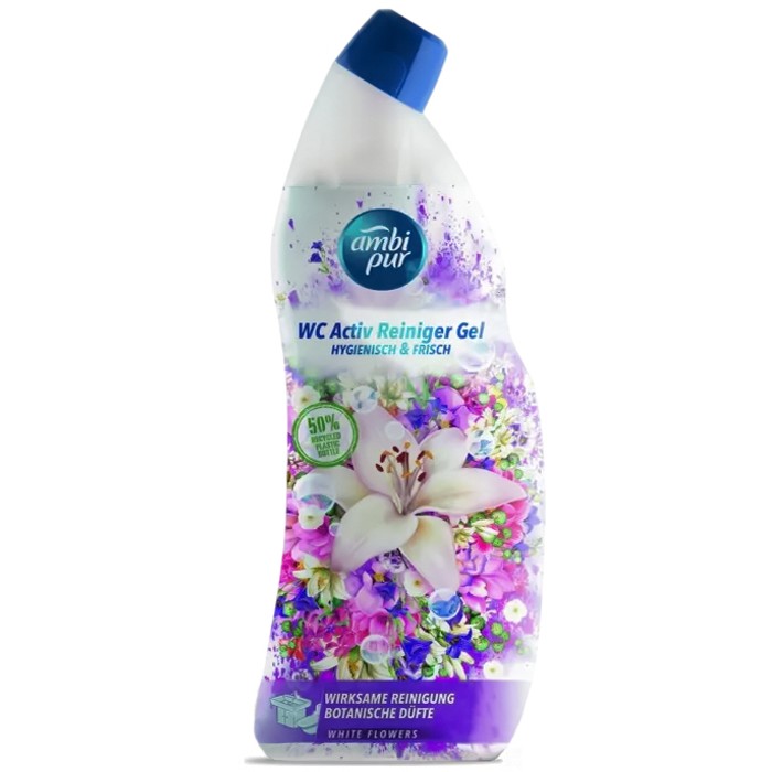 Гель для туалета Ambi Pur WC Botanical Fragrances Белые цветы, 750 мл - 